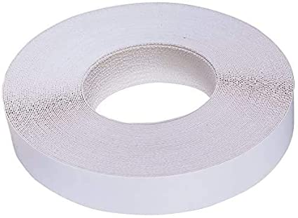 Edge Supply White Melamine 5/8 inch X 25 ft roll of White Edge Banding – Pre-glued Flexible Edging – Easy Application Iron-On Edging for Cabinet Repairs, Furniture Restoration (5/8 inch X 25 ft)