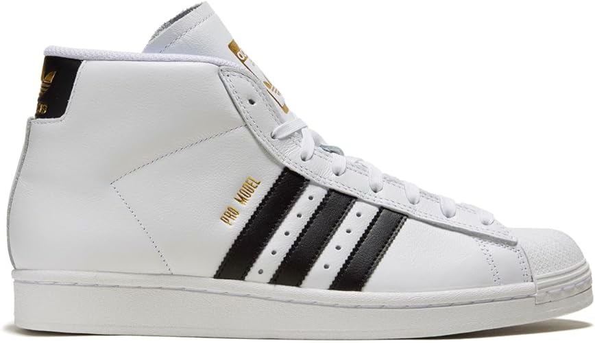 Adidas Pro Model ADV Shoes - White/Core Black/Gold Metallic - 11.5