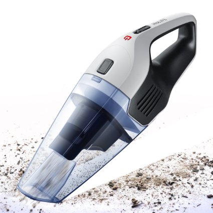 Handheld Cordless Wet/Dry Vacuum, HoLife Portable 14.8V Lithium Hand Car Vac Pet Hair Cleaner with Quick Charge Tech and Cyclonic Suction