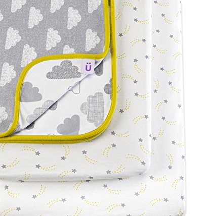 Snuz Crib Bedding Set - Cloud Nine Print (Fits SnuzPod and Chicco Next2Me)