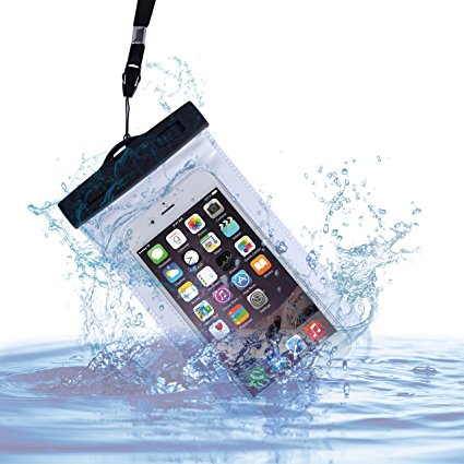 Universe Waterproof Case Pouch Dry Bag Water Proof Cover Sports Armband For Cell Phone Smartphone(with Lanyard and Armband) up to 7 inches