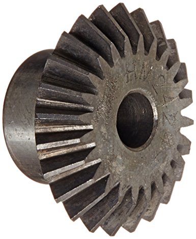 Martin HM2424 Miter Gear, 20° Pressure Angle, High Carbon Steel, Inch, 0.200" Face, 1/4" Bore Diameter, 1" Pitch Diameter, 1.06" Outer Diameter, 24 Teeth