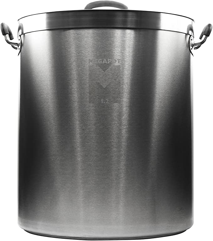 Northern Brewer - Megapot 1.2 Stainless Steel Brew Kettle with Volume Markings (15 Gallon Plain)