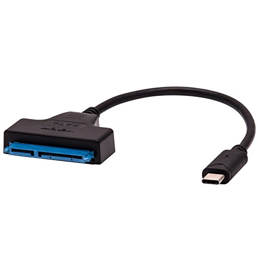 USB Type C to SATA Adapter Cable for 2.5" SATA SSD HDD, Support SATA III / II / I and UASP, External Hard Drive Adapter SATA to USB, USB 3.1 to SATA Adapter, USB SATA Cable, USB SATA Adapter