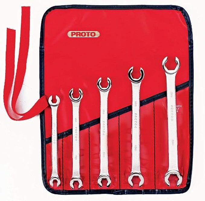 Proto Stanley J3700M Metric Double End Flare Nut Wrench Set, 6 Point, 5PC