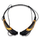 Rymemo 2016 Newest Universal Wireless Bluetooth 41 Music Stereo Sportsrunning Headset Headphones Wmicrophone Vibration Neckband Style for CellphoneGold-black