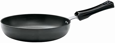 Hawkins l08 Futura Hard Anodised Round Frying Pan, 22cm Black, 22 cm