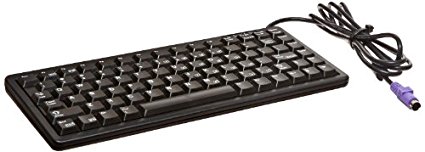 Cherry G84-4100PRAUS Compact Keyboard with PS/2 Interface, 11" Width, Black