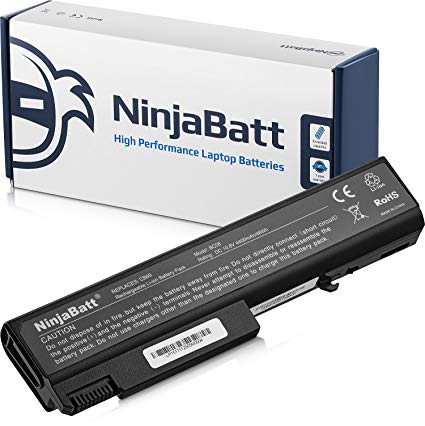 NinjaBatt Laptop Battery For HP EliteBook 6930P 8440P 8440W ProBook 6440B 6445B 6450B 6455B 6540B 6545B 6550B 6555B Compaq 6730B 6530B 6535B 6735B 482962-001 482962-001 TD06 TD09 - [6 Cells/4400mAh]