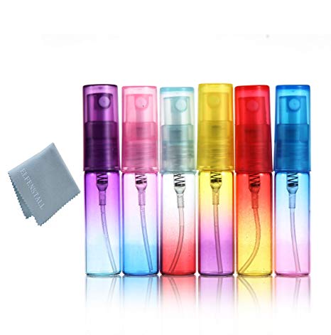 25pcs Mini 5ml Glass Refillable Perfume Empty Bottle Atomizer Pump Spray for Travel