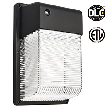 25W Dusk to Dawn LED Wall Pack, Photocell Outdoor LED Wall Mount Light,250W Equivalent,2350 Lumens, DLC Qualified, ETL-listed Exterior Security Lighting, Garage, Garden, Yard