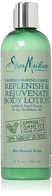 Shea Moisture Zanzibar Marine Complex Replenish & Rejuvenate Body Lotion for Unisex, 13 Ounce