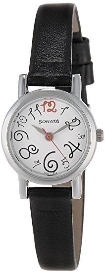 Sonata Analog White Dial Women's Watch - 8976SL07J