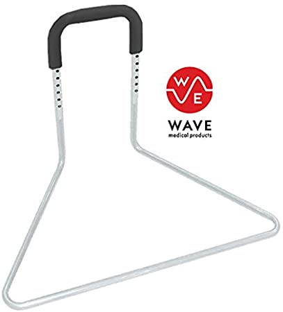 Wave Medical Nitro Medical Bed Assist Bar for Seniors, Adjustable Bedding Rail and Recovery Aid for Patients or Elderly Adults, Supports Getting in or Out of Beds, 10-Second Assembly