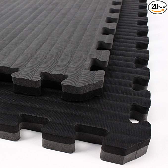 IncStores - Tatami Foam Tiles - Extra Thick mats Perfect for Martial Arts, MMA, Lightweight Home Gyms, p90x, Gymnastics, Yoga and Cardio