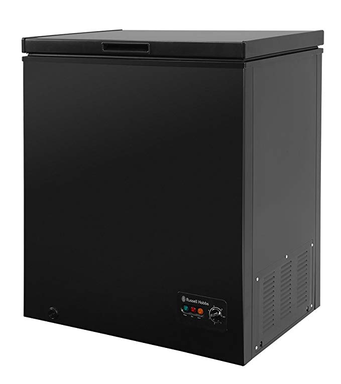 Russell Hobbs RHCF142B Black 142 Litre Chest Freezer by Russell Hobbs, Energy Rating A  - Free 5 Year Guarantee*