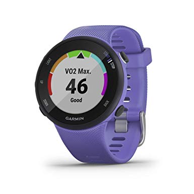 Garmin Forerunner 45s, 39MM Easy-to-Use GPS Running Watch with Garmin Coach Free Training Plan Support, Purple