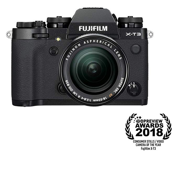 Fujifilm X-T3 Mirrorless Digital Camera w/XF18-55mm Lens Kit - Black