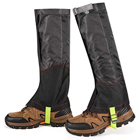 ZOTO Leg Gaiters, Snow Boot Gaiters Anti-Tear and Waterproof Gaiters for Hiking Walking Climbing Mountain