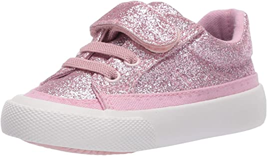 Amazon Essentials Little Girls' Canvas Velcro Sneaker