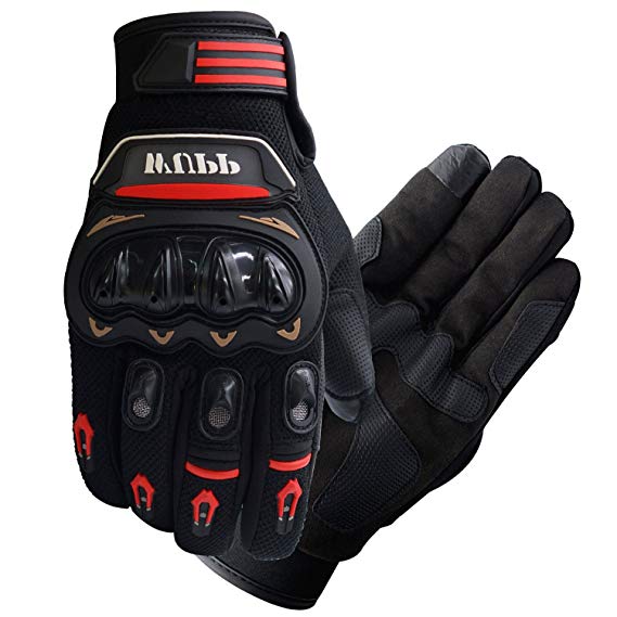 FLY5D Pro-Biker Bicycle Motorcycle Motorbike Powersports Racing Gloves (L,XL,XXLRed) (XL)