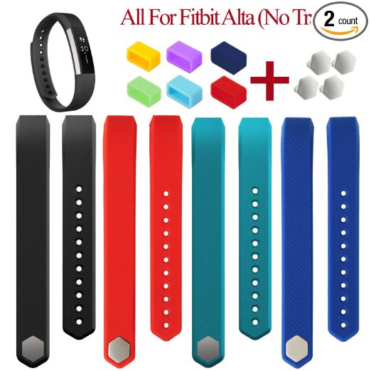 Fitbit Alta Replacement Bands, LauKingdom Fitbit Alta Accessories for Fitbit Alta. Large & Small with Free Fasteners