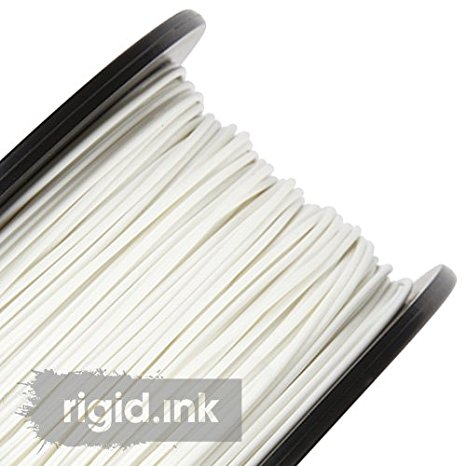 rigid.ink - The Best, Pure PLA Filament for 3D Printers and Pens *0.03mm /- Tolerance* (1.75mm - 1KG, White)