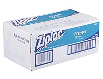 Ziploc Products - Ziploc - Commercial Resealable Freezer Bag, Zipper, 2 gal, 13 x 15-1/2, Clear, 100/Carton - Sold As 1 Carton - Convenient resealable bags in economical food service sizes allow for space-saving storage. - Sturdy, high-quality construction is disposable for fast, easy clean-up. - Convenient self-dispensing cartons. - Features write-on labels for content identification and dating. - Unique interlocking zipper seals securely, locking in freshness and protecting foods from dry