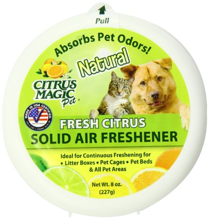 Citrus Magic Pet Odor Absorbing Solid Air Freshener Fresh Citrus 8-Ounce