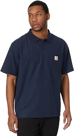 Carhartt Men's Loose Fit Midweight Short-Sleeve Pocket Polo