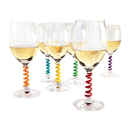 Stem Springs Wine Charms (Set of 6) by TrueZoo