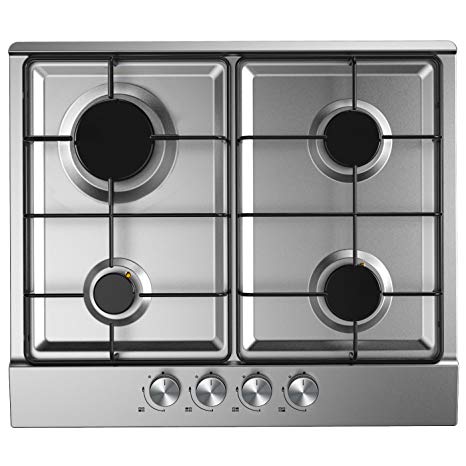 Cookology GH600SS Built-in Gas Hob in Stainless Steel | 60cm & Auto Ignition