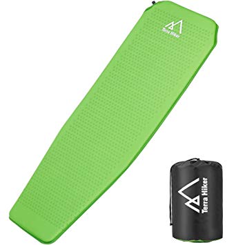 Terra Hiker Sleeping Pad, Self-Inflating Foam Mat, Mummy Sleeping Mat for Camping