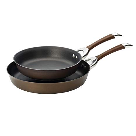 Circulon Symmetry Chocolate Hard Anodized Nonstick 10-Inch and 12-Inch Skillet Twin Pack