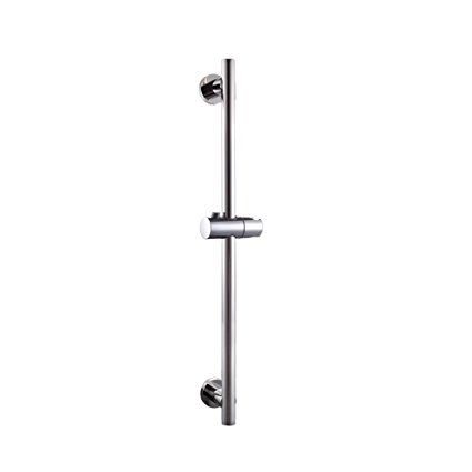 KES Bathroom Adjustable Slider Bar ROUND Wall Mount, Polished SUS304 Stainless Steel, F204