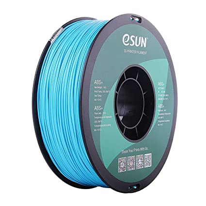 eSUN ABS  Filament 1.75mm, 3D Printer Filament ABS Plus, Dimensional Accuracy  /- 0.05mm, 1KG Spool (2.2 LBS) 3D Printing Filament for 3D Printers, Light Blue