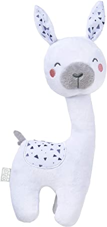 Kalencom Plush Sensory Toy Saro Long Legs Alpaca Rattle and Crinkle Paper Stuffed Animal