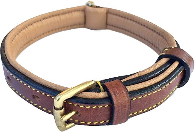 Soft Touch Collars - Luxury Real Leather Padded Dog Collar
