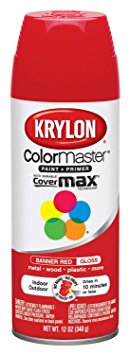 Krylon 52108 Paint Enamel, 12 oz, Banner Red