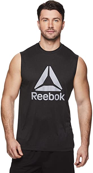 Reebok Men's Muscle Tank Top - Sleeveless Workout & Training Activewear Gym Shirt