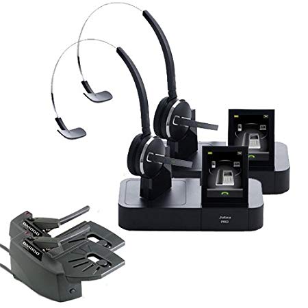 Jabra PRO 9470 Mono Wireless Headset with GN1000 Remote Handset Lifter (2-Pack)