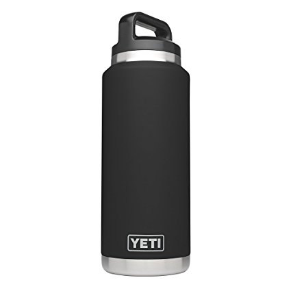 YETI Rambler 36oz Vacuum Insulated Stainless Steel Bottle with Cap (Stainless Steel) (Black)