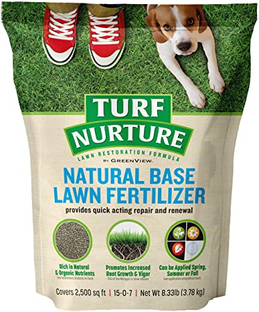 GreenView 2756714 Turf Nurture Natural Base Lawn Fertilizer, 8.33 lb