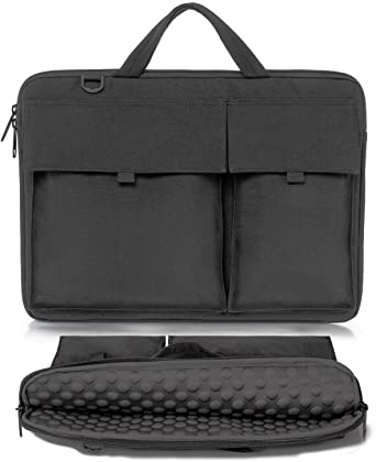 17 17.3 Inch Laptop Shoulder Bag Case Sleeve 360° Protective Briefcase Carrying Case for MacBook/Dell/HP/Lenovo/Acer/Asus/Samsung/Sony