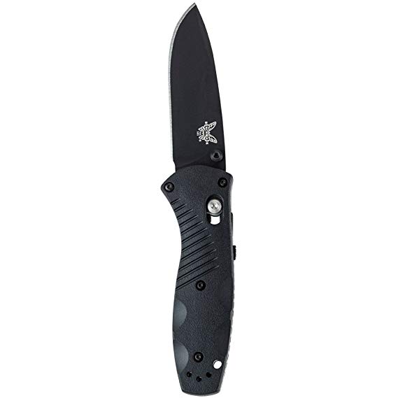 Benchmade Osborne Design Mini-Barrage Knife Drop-Point Blade with AXIS Assist and BK1 Coating, Assisted-opening