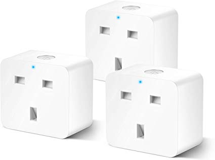 Smart Plug WiFi Outlet Compatible with Alexa Echo Google Home IFTTT, Remote Control Timing Function, No Hub Required, 10A (3 Pack)