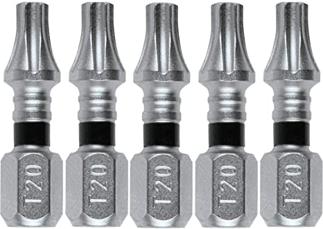 Makita E-00620 Impact XPS T20 Torx 1" Insert Bit, 5/pk