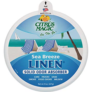 Citrus Magic 866471714 On The Go Solid Air Absorber Sea Breeze Linen, 8-Ounce