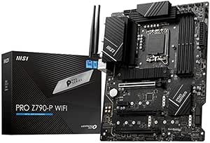 MSI PRO Z790-P WiFi ProSeries Motherboard (Supports 12th/13th/14th Gen Intel Processors, LGA 1700, DDR5, PCIe 5.0, M.2, 2.5Gbps LAN, USB 3.2 Gen2, HDMI/DP, Wi-Fi 6E, Bluetooth 5.3, ATX)