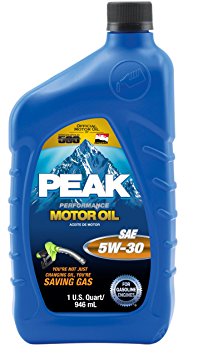 PEAK P3M0576 SAE 5W-30 Multigrade Motor Oil - 1 Quart Bottle, (Case of 6)